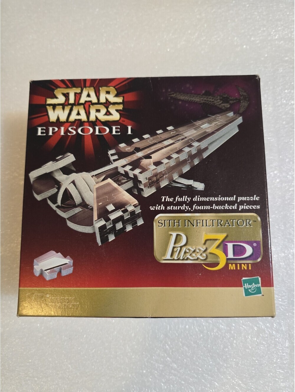 Vintage Wars Episode I Phantom Menace Sith Infiltrator 3D Mini Puzzle 1999